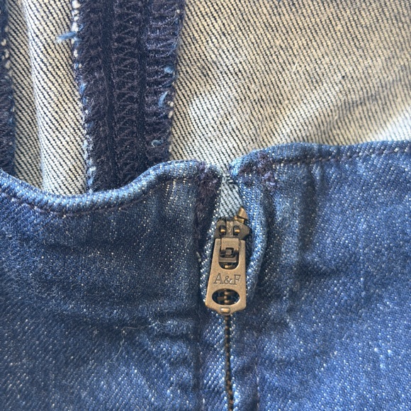 A&F Mila Denim Midi Dress in Dark Wash - Picture 3 of 6